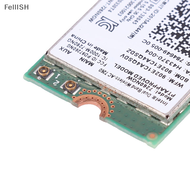 1 Thẻ Mạng wifi Không Dây 1200mbps bluetooth 4.0 ngff ac Băng Tần Kép 2.4g 5g Cho laptop intel 7260 7260ngw 439br