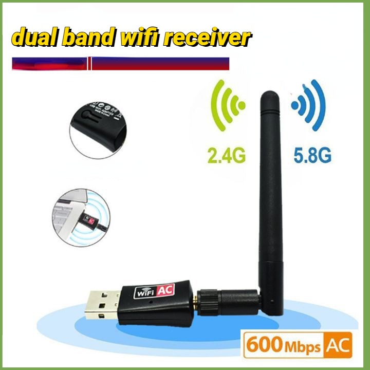 Bộ Phát Không Dây USB Mini - Wifi Băng Tần Kép Nhận Tín Hiệu Băng Tần Kép 2.4G/5.8G Mạnh