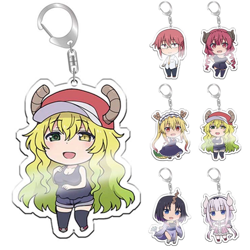 Móc Khóa acrylic Hình Nhân Vật anime Kobayashi