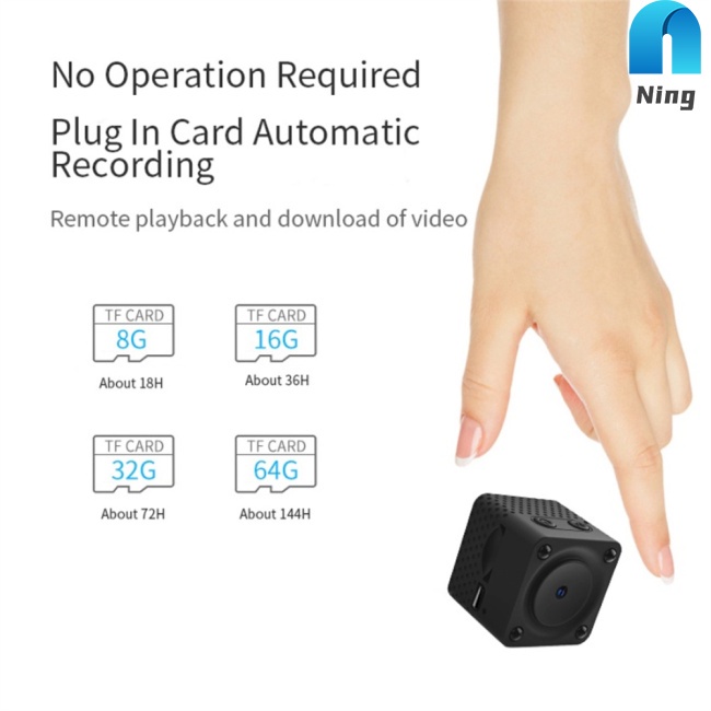 1 Bộ camera Hồng Ngoại mini cctv f9 1080p hd wifi ip Hỗ Trợ Quay Ban Đêm