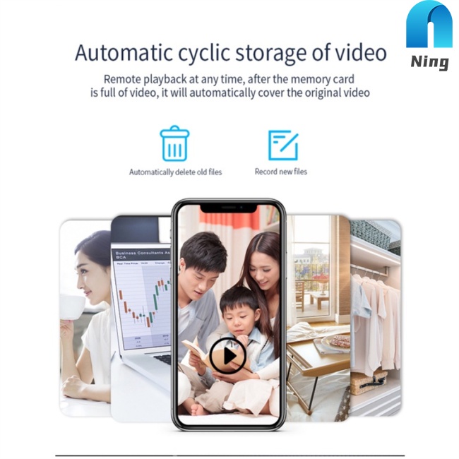 1 Bộ camera Hồng Ngoại mini cctv f9 1080p hd wifi ip Hỗ Trợ Quay Ban Đêm