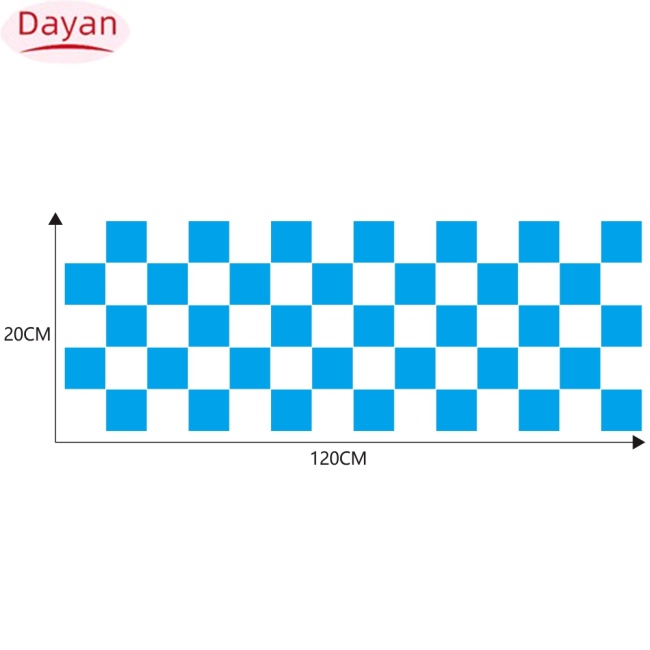 Miếng Dán Đề Can vinyl Sọc Caro Trang Trí Đầu Xe Đua Thể Thao