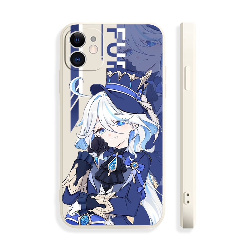 Genshin Impact Fontainebleau Focalors Phone Case Compatible for iPhone 13 Apple 14plus Two-Dimensional Clear Case