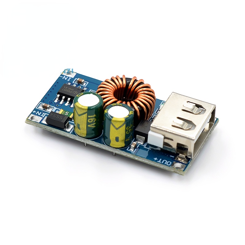 Mô Đun Hạ Áp USB DC 12V 24V Sang QC3.0 Sạc Nhanh Cho Điện Thoại Huawei Samsung vn