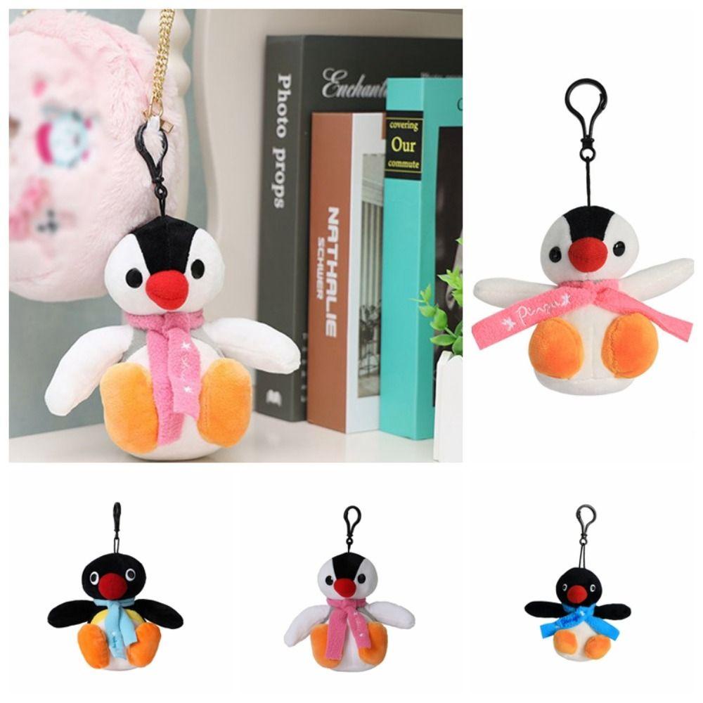 Shanhai pingu Móc Khóa Hình Chim Cánh Cụt Nhồi Bông Mềm Mại Hóa Trang anime Cho Gia Đình