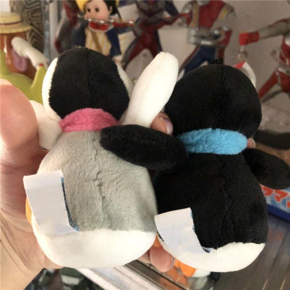 Shanhai pingu Móc Khóa Hình Chim Cánh Cụt Nhồi Bông Mềm Mại Hóa Trang anime Cho Gia Đình
