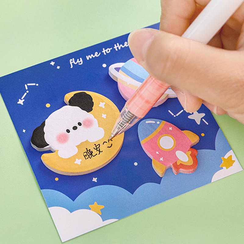 Giấy Ghi Chú Họa Tiết Hoạt Hình Xinh Xắn Dành Cho Học Sinh