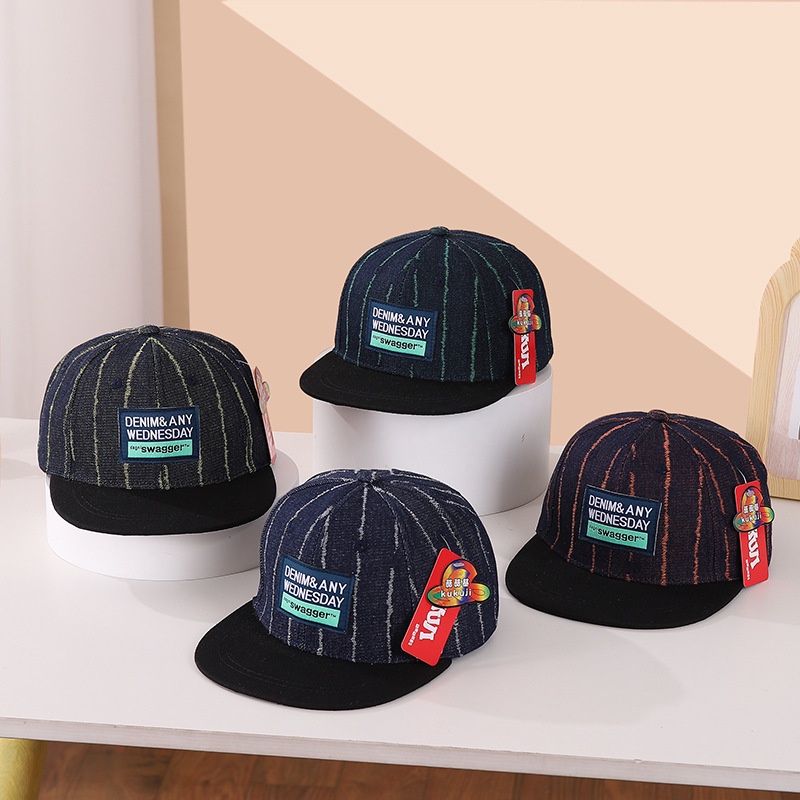 Mũ Lưỡi Trai Phong Cách hip hop Thời Trang Xuân Thu Cho Bé Trai 3-8 Tuổi a308