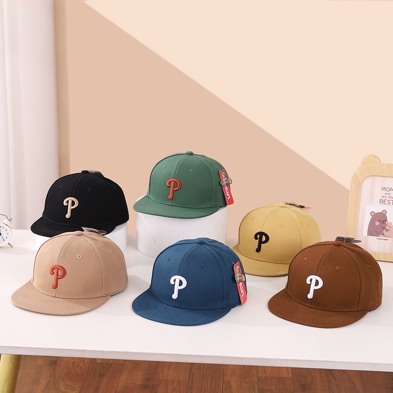 Mũ Lưỡi Trai Phong Cách hip hop Thời Trang Xuân Thu Cho Bé Trai 3-8 Tuổi a308