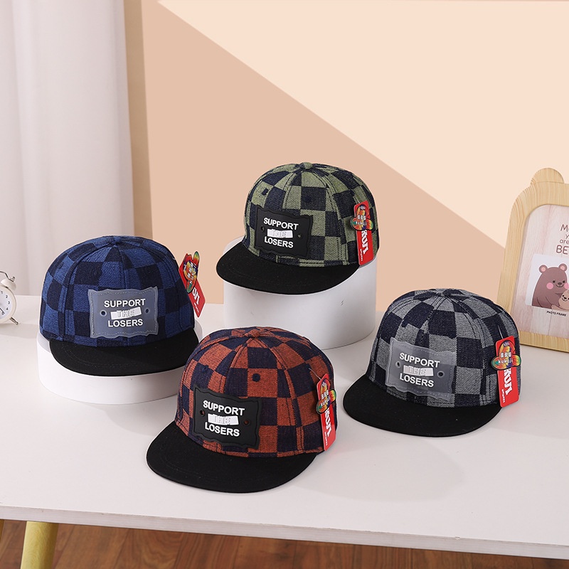 Mũ Lưỡi Trai Phong Cách hip hop Thời Trang Xuân Thu Cho Bé Trai 3-8 Tuổi a308