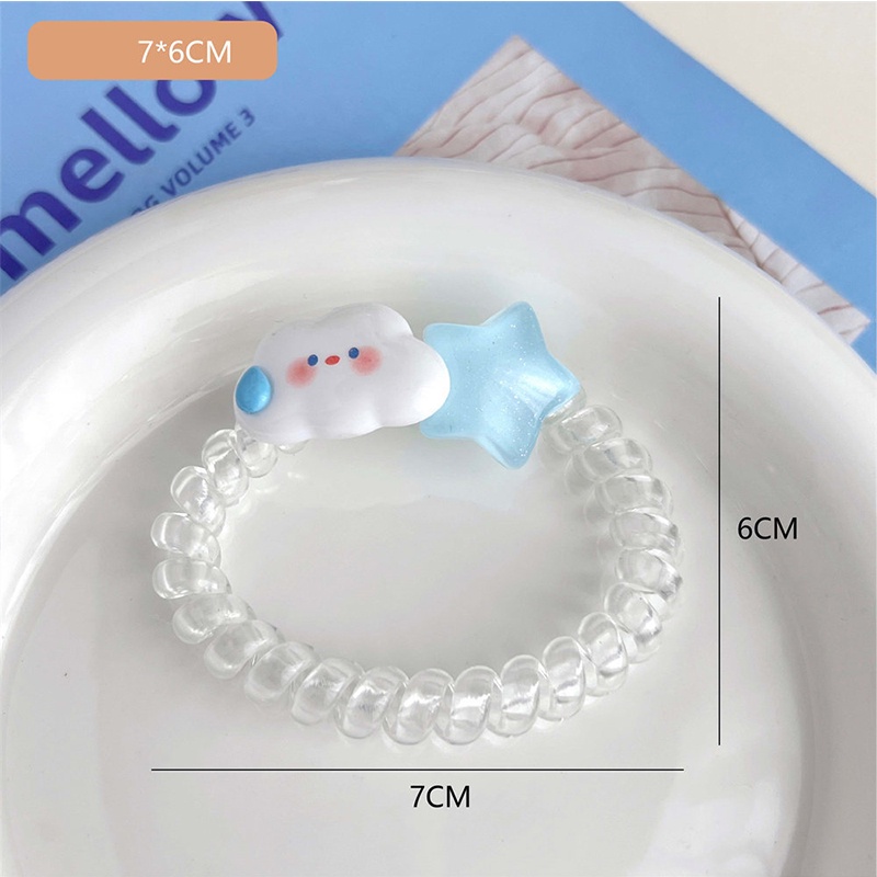 Kẹp Tóc Hình Đám Mây / Ngôi Sao / Trái Tim Mềm Mại Cho Nữ