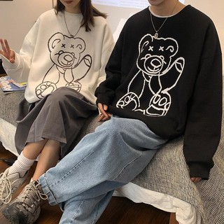 Áo Sweater Tay Dài oversize Cho Cặp Đôi (40-150kg)