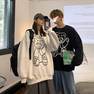 Áo Sweater Tay Dài oversize Cho Cặp Đôi (40-150kg)