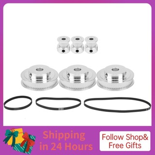 Iuxishop 3 cái 5 mm lỗ khoan 20 + 8 mm 60 bánh xe đồng bộ 2gt-200/280/400mm vành đai thời gian