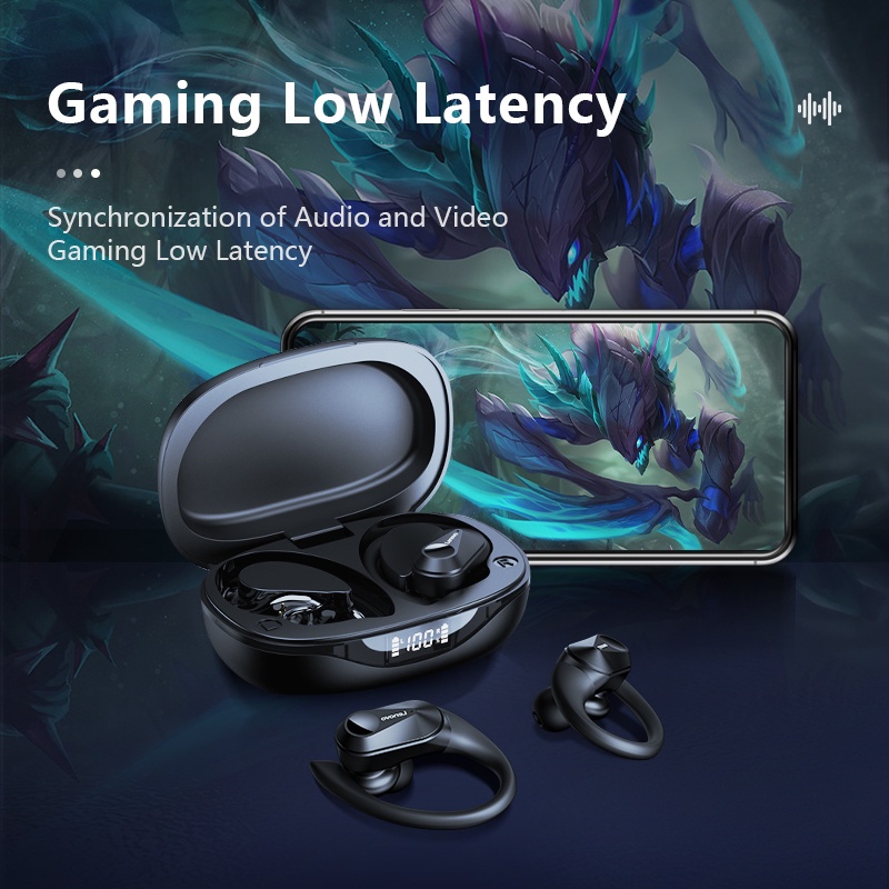 Tai Nghe bluetooth 5.3 Chống Nước Tiện Dụng Cho lenovo lp75 ipx5