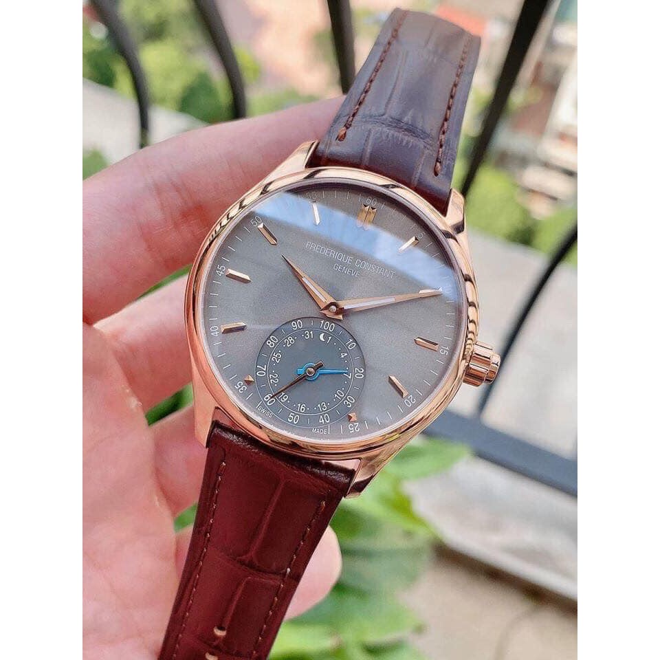 Đồng hồ Nam Frederique Constant FC-285LGS5B4 Horological Smartwatch, mặt xám, kinh shapphire - Máy pin mipecclock