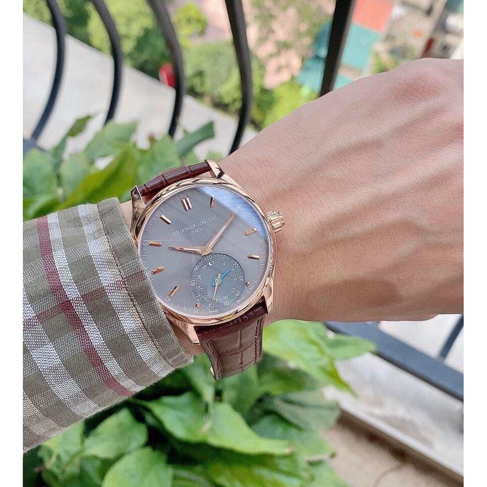 Đồng hồ Nam Frederique Constant FC-285LGS5B4 Horological Smartwatch, mặt xám, kinh shapphire - Máy pin mipecclock
