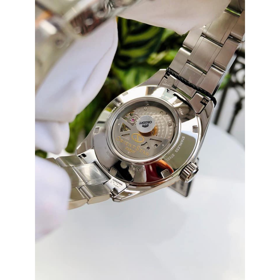 Đồng hồ Nam Orient Star cơ tự động, kính shapphire, dây thép không gỉ SDK05001W0 mipecclock