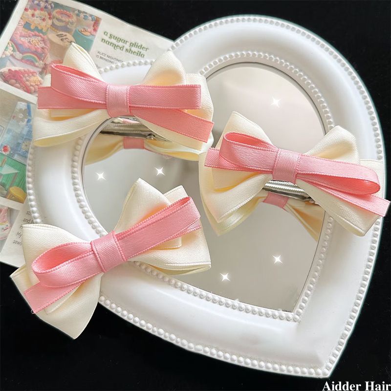 Kẹp Tóc Hình Nơ Dễ Thương Phong Cách Hàn Quốc Cho Nữ