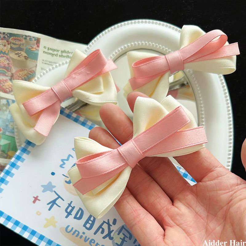 Kẹp Tóc Hình Nơ Dễ Thương Phong Cách Hàn Quốc Cho Nữ