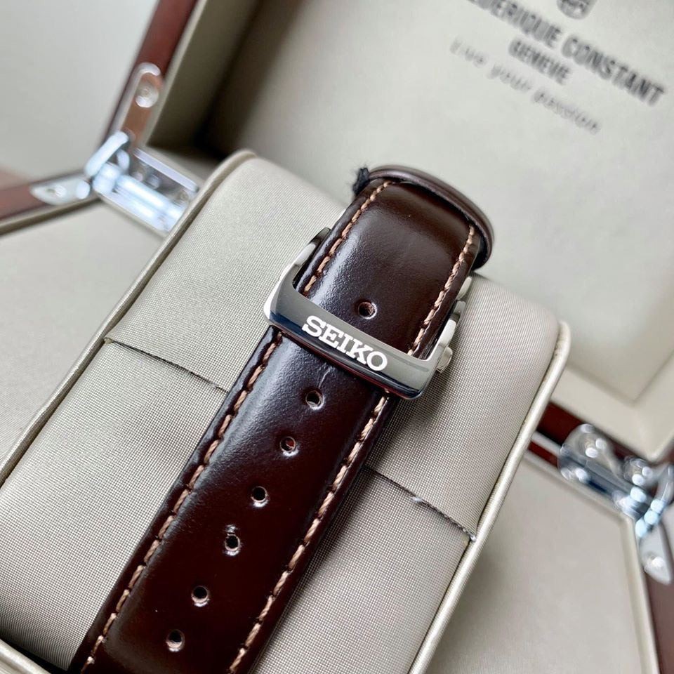 Đồng hồ Nam Seiko cơ tự động Presage, dây da cao cấp, kính shapphire SRPD37J1 mipecclock