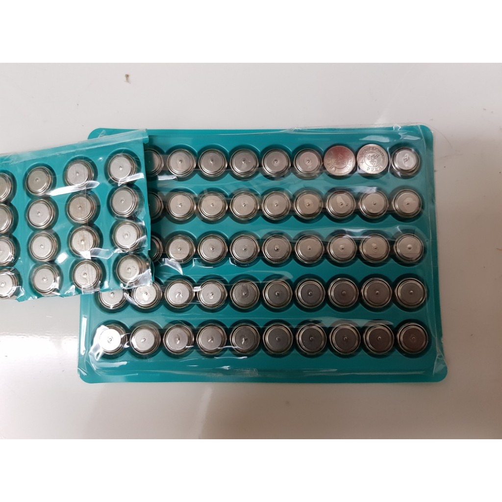 Vỉ 50 Viên Pin Cúc Áo - Pin Đồng Hồ 1.5V LR44 AG13