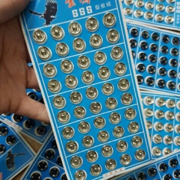 Bộ vỉ 50 nút bóp, khuy bấm 10mm bằng kim loại Golden Eagle