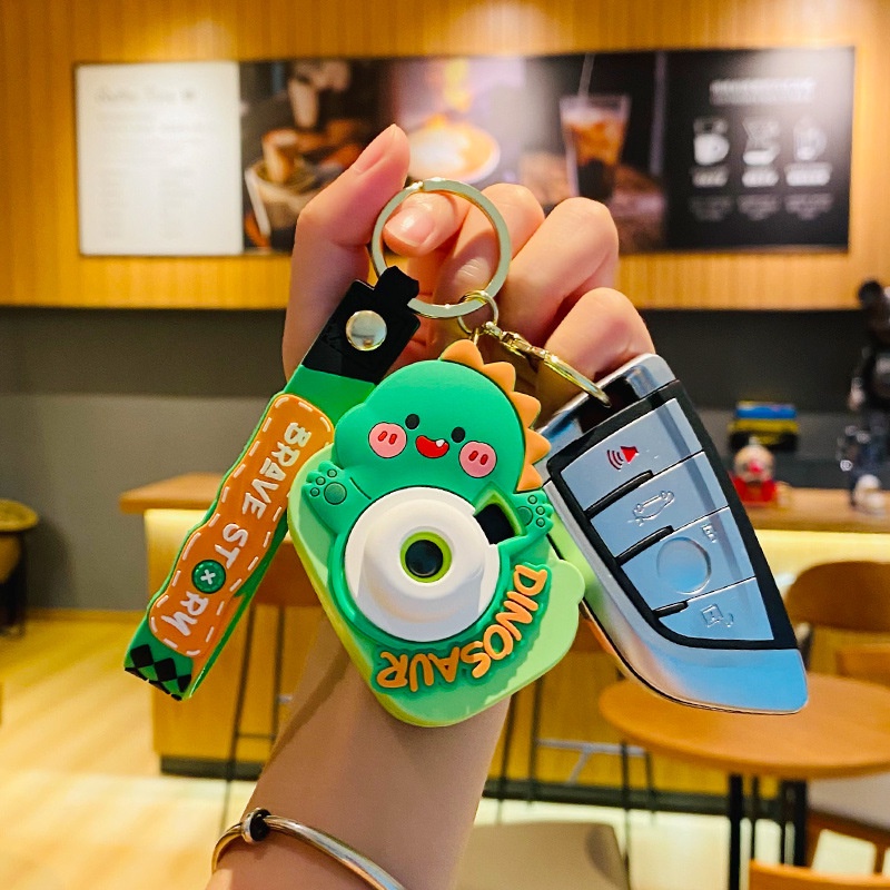 Hoạt Hình Móc Khóa Hình Khủng Long / Răng Hổ Mini Dễ Thương