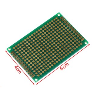 Phíp đồng đục lỗ 2 mặt pcb xanh tốt dày 1.6mm