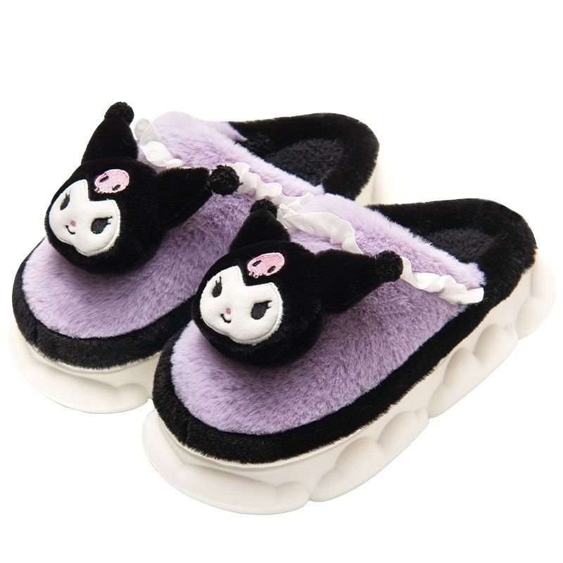 Cici Dép Bông Đi Trong Nhà Hình Chó cinnamon Đáng Yêu Cho Nữ