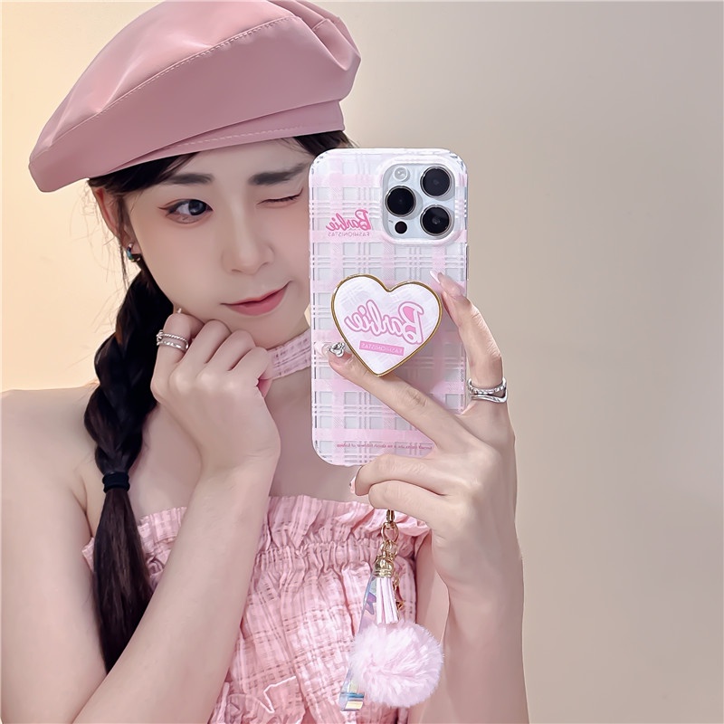 Hoạt Hình Ốp Điện Thoại Có Giá Đỡ Hình Trái Tim Cho iphone 14 13 12 pro max 11 14promax