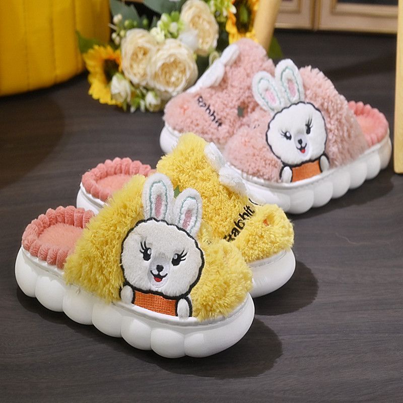 Dép Bông Đi Trong Nhà Bằng Vải cotton Đế Dày Chống Trượt Thời Trang Thu Đông 2023