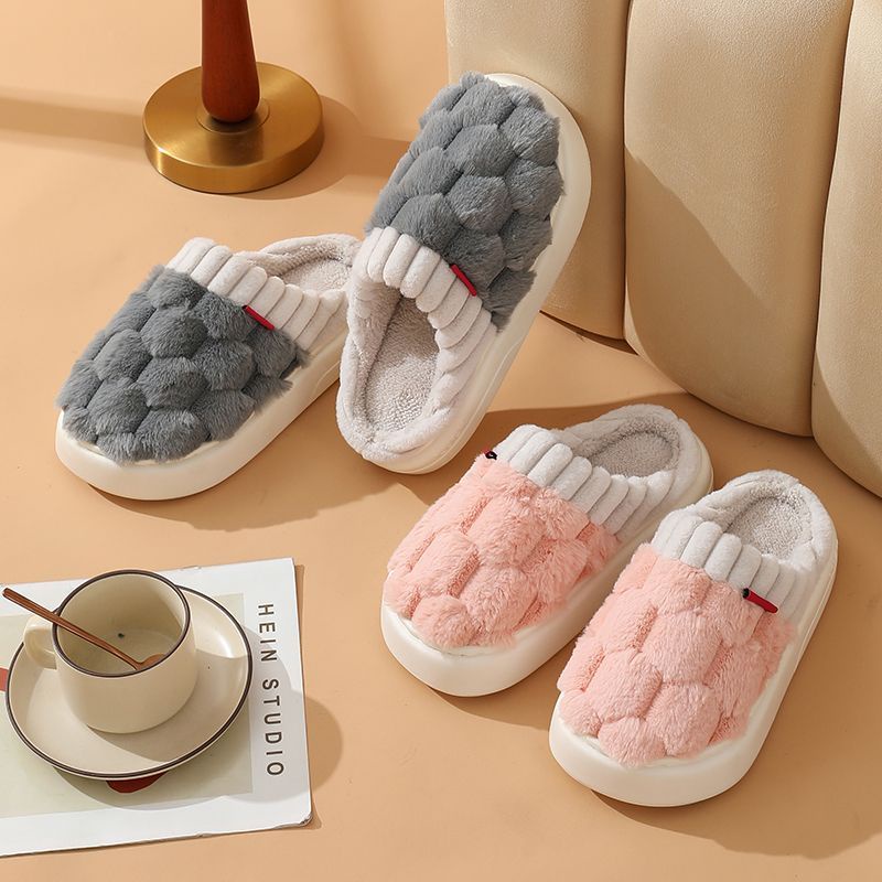Dép Bông cotton Đi Trong Nhà Chống Trượt Thời Trang Thu Đông 2023 Cho Cặp Đôi