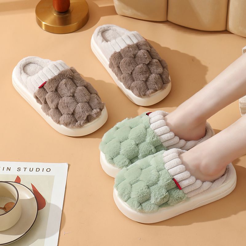 Dép Bông cotton Đi Trong Nhà Chống Trượt Thời Trang Thu Đông 2023 Cho Cặp Đôi