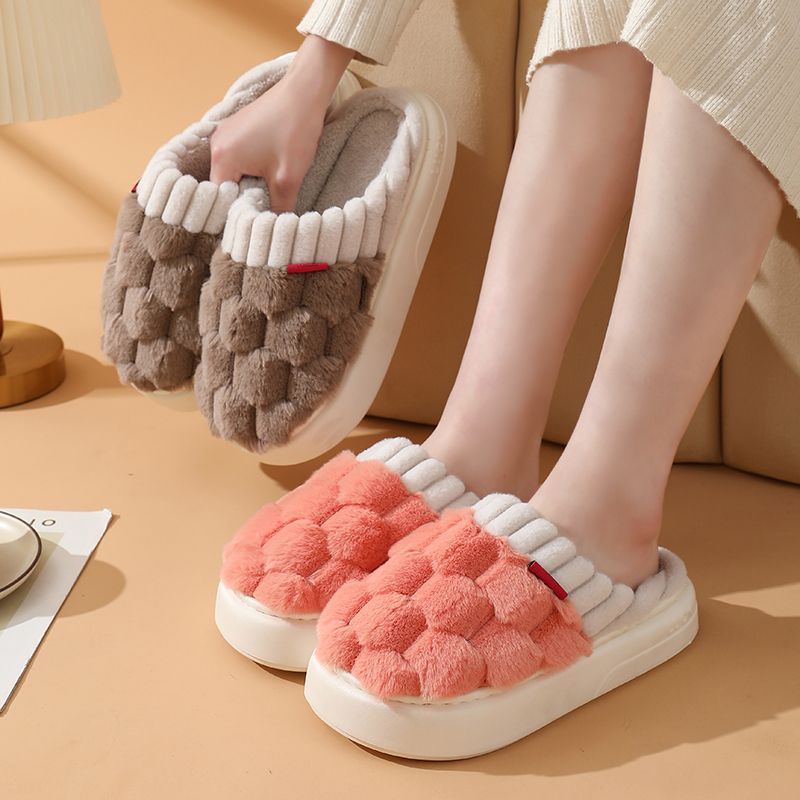 Dép Bông cotton Đi Trong Nhà Chống Trượt Thời Trang Thu Đông 2023 Cho Cặp Đôi