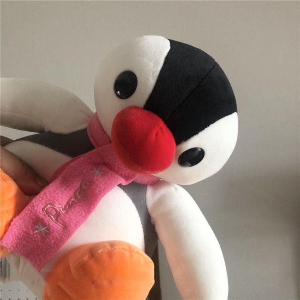 Shanhai pingu Móc Khóa Hình Chim Cánh Cụt Nhồi Bông Mềm Mại Hóa Trang anime Cho Gia Đình