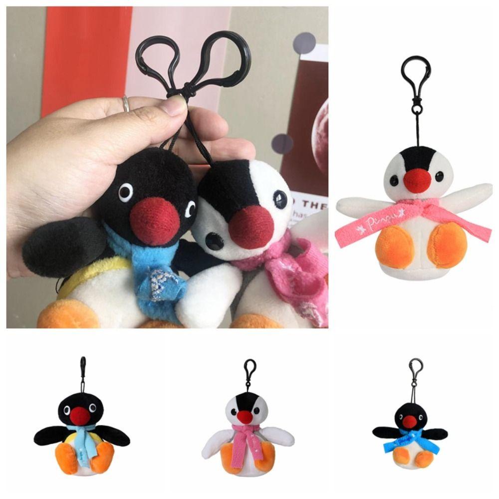 Shanhai pingu Móc Khóa Hình Chim Cánh Cụt Nhồi Bông Mềm Mại Hóa Trang anime Cho Gia Đình