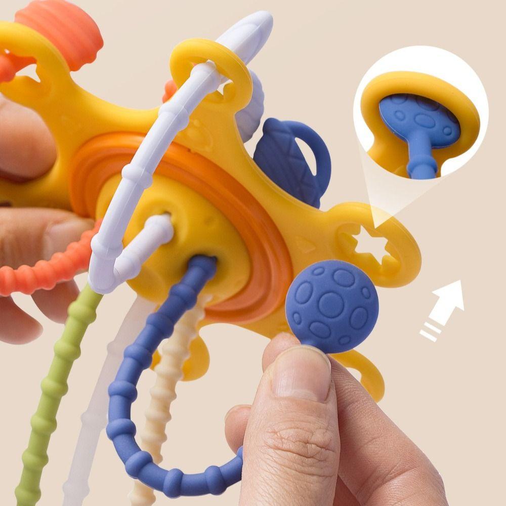 Mmluck Đồ Chơi Dây Kéo 3 Trong 1 Cảm Biến Ngón Tay Giáo Dục Sớm Cho Bé montessori Bằng silicone