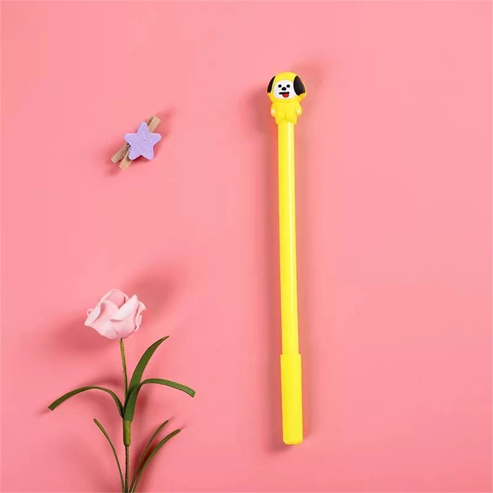 Bút Mực gel In Họa Tiết Hoạt Hình bt21 Dễ Thương Cho Học Sinh