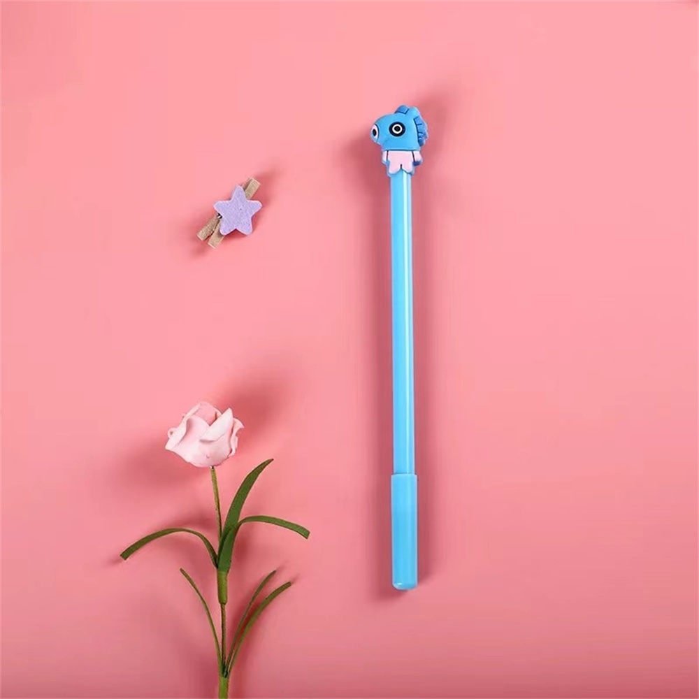 Bút Mực gel In Họa Tiết Hoạt Hình bt21 Dễ Thương Cho Học Sinh