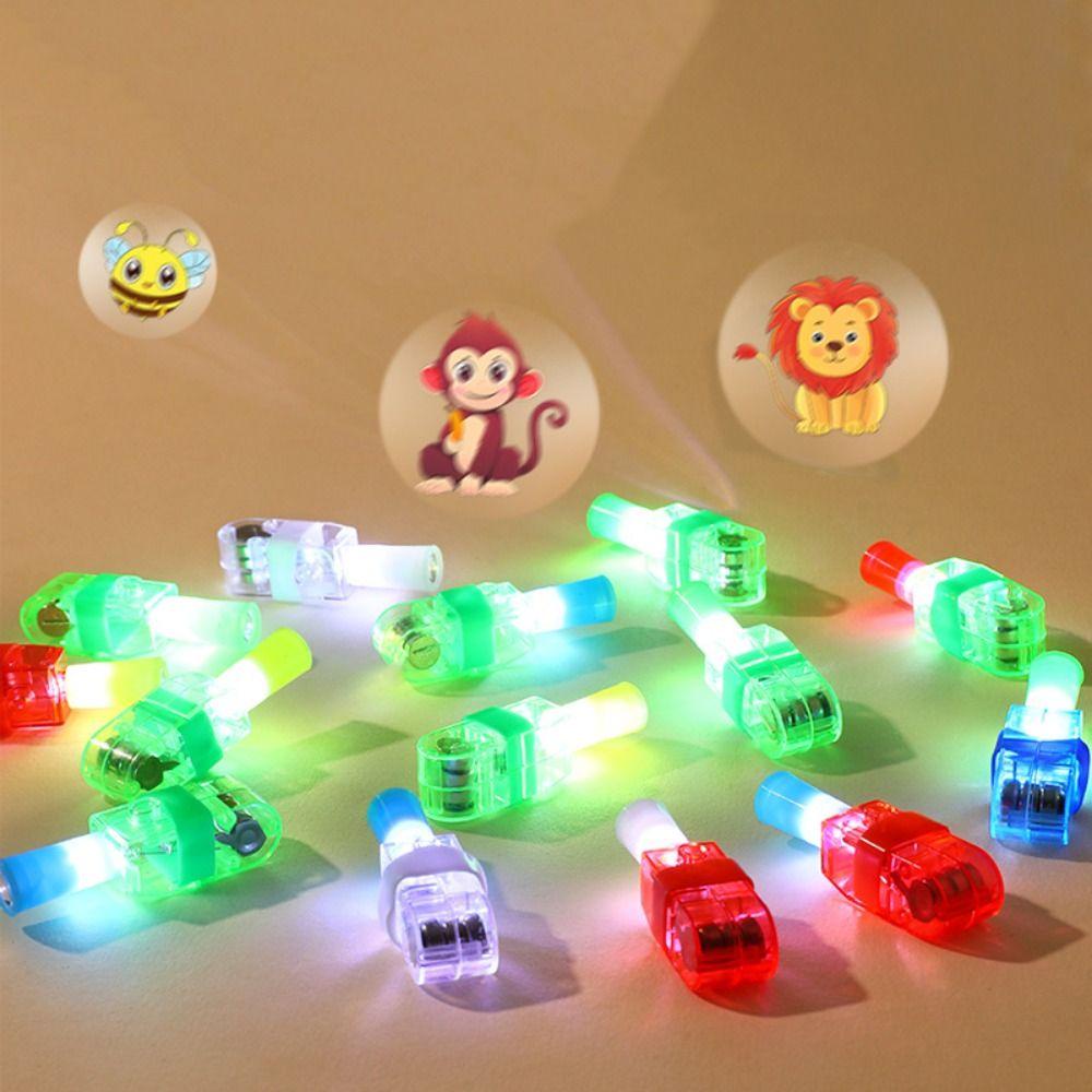 Bộ 5 Đèn Pin Đeo Ngón Tay Chiếu Hình Ảnh Thiết Kế Sang Trọng 5 Cái Cho Trẻ Em