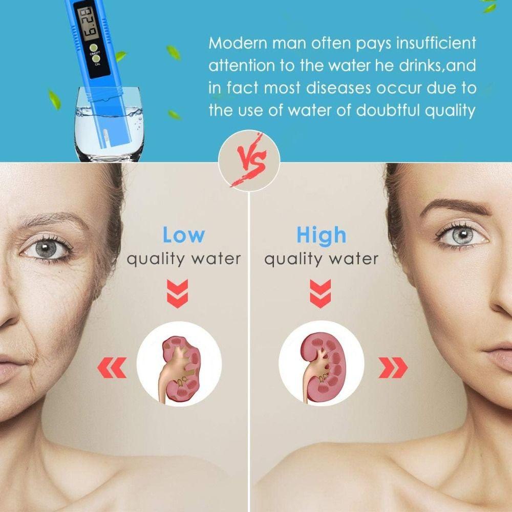 Muvako Bút Thử Điện Đo Độ ph 0-14 ph / Độ Chính Xác Cao 0.01