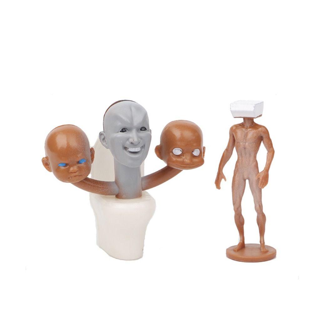 Shanhai Mô Hình Đồ Chơi toilet man skibidi Bằng pvc