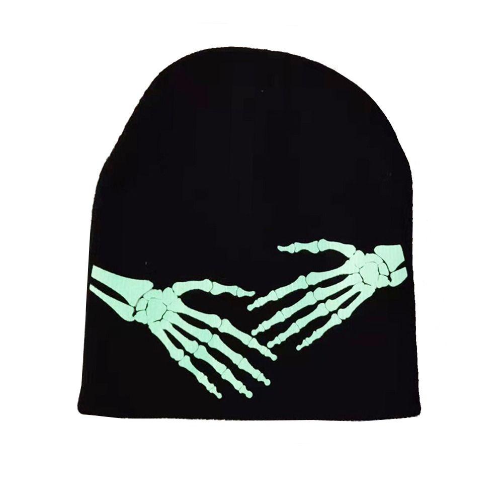 Einway Mũ Len beanie Dệt Kim Phát Sáng Hàng Trăm Người Nhện Giữ Ấm Mùa Đông Cho Nam Và Nữ Dịp halloween