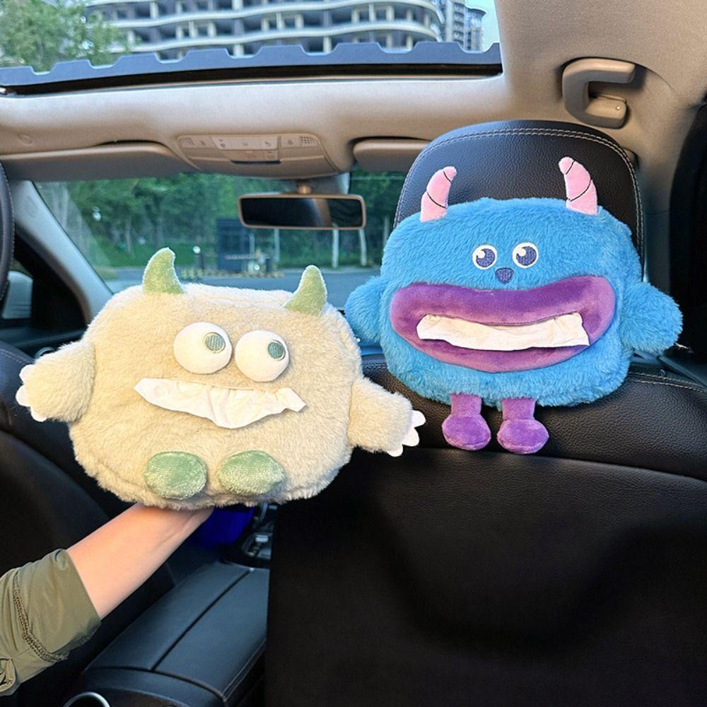 Hộp Đựng Khăn Giấy Bằng Lông Nhung Mềm Mại Đa Năng Trang Trí Nội Thất Xe Hơi