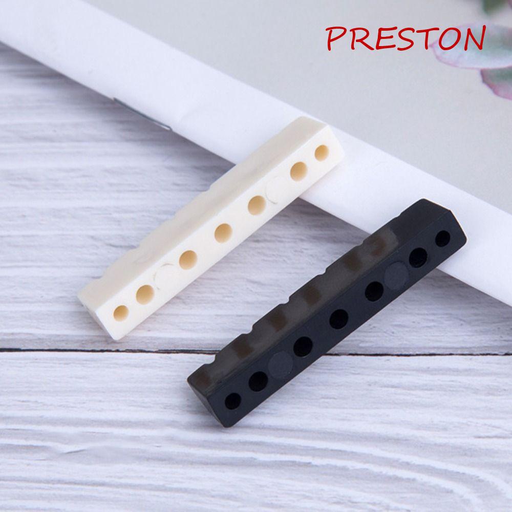 Preston set 1 Bộ Đệm Ngựa Đàn guitar 6 Dây Màu Trắng / Đen