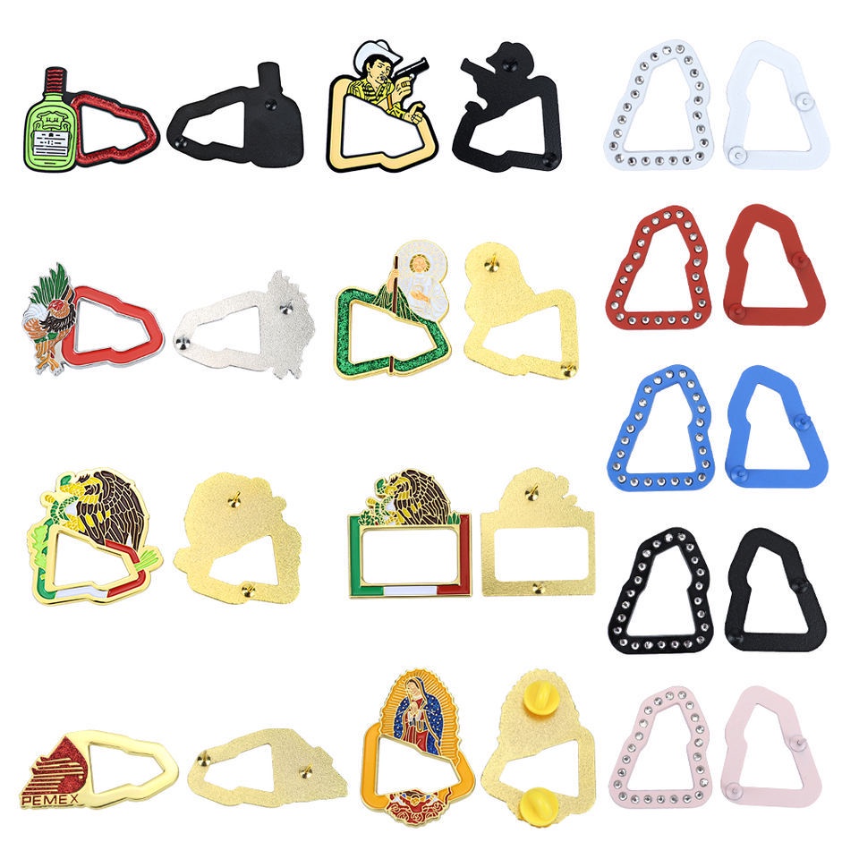 Spot Decorative Hat Badges ForNew Era Hat Pins Mexican Metal New Era Cartoon Pins Hat Pins MESM