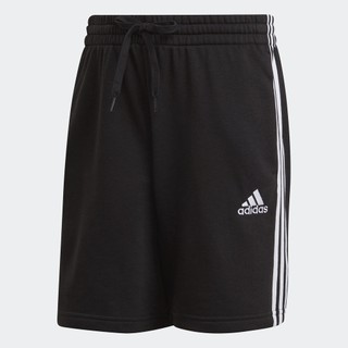 adidas Phong cách sống Quần short vải thun da cá 3 Sọc Essentials Nam Đen GK9597
