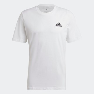 adidas Phong cách sống Áo Thun Thêu Logo Nhỏ Essentials Nam trắng GK9640