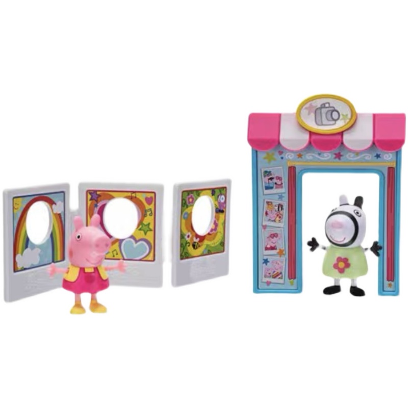 Búp Bê Heo peppa Đồ Chơi Có Khớp Cử Động Đầu, Cánh Tay Và Chân, Đồ Chơi Phong Cảnh Nhà